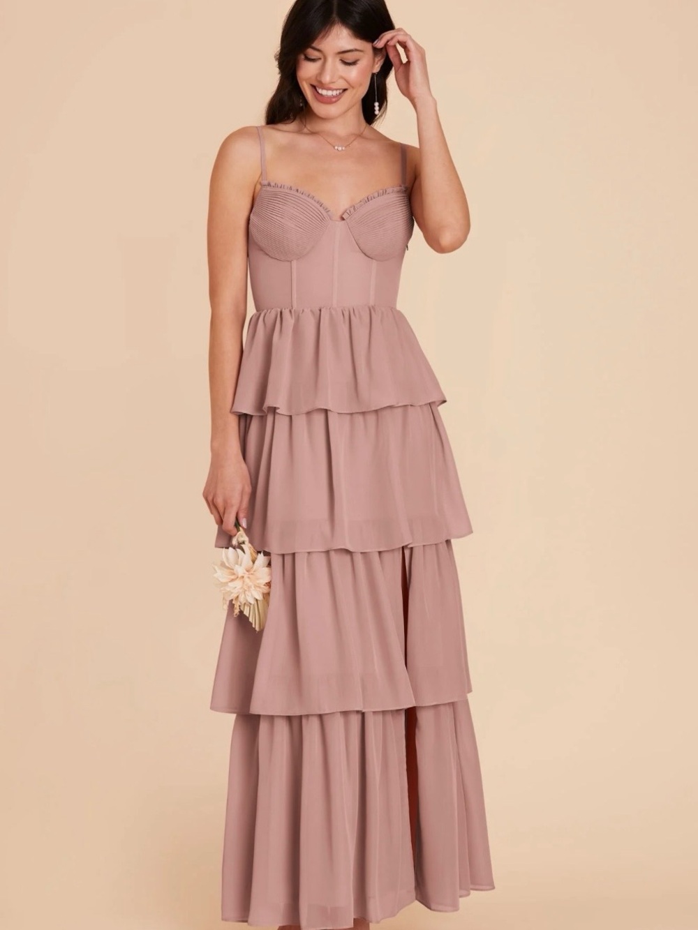 Birdy Grey Lola Dress Chiffon English Rose - Medium